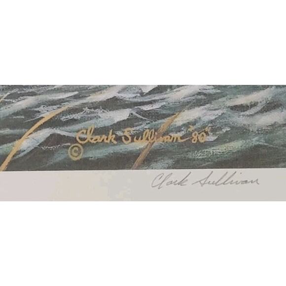 1981 Duck Stamp Press Print Pencil Signed & Numbered By Clark Sullivan 23x18 - Picture 8 of 8